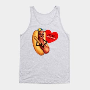 Valentine Hot Dog Tank Top